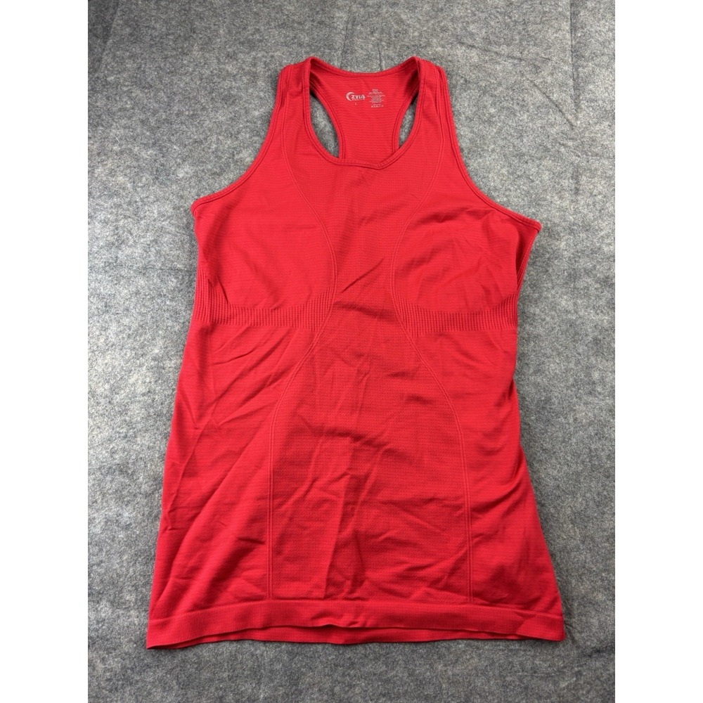 Zyia Active Women's Size L Charged Poppy Red Racerback‎ Tank Top Gym Athletic